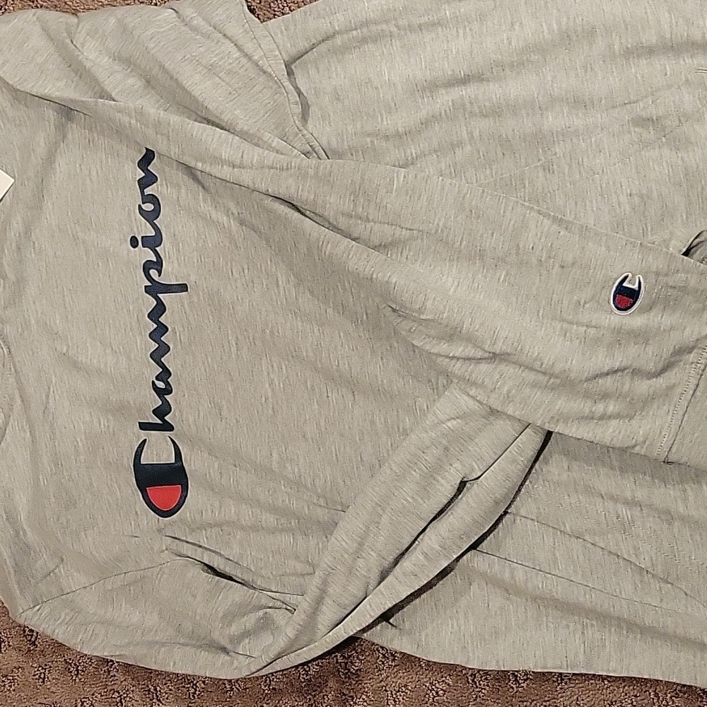 Womens grey champion long sleeve hoodie